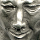 Edgar Palme, ziseliertes kleines Köpfchen 17x13x10mm aus Silber