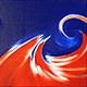 Edgar Palme, Ölbild - Blau Rot