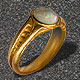 Edgar Palme, Opalring, 20 karat Rotgold